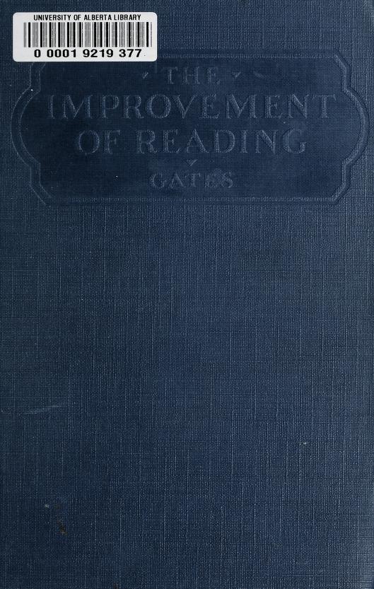 The Improvement of Reading