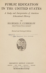 Public Education in the United States (revised, 1934)