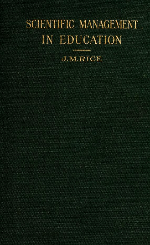 Scientific Management In Education