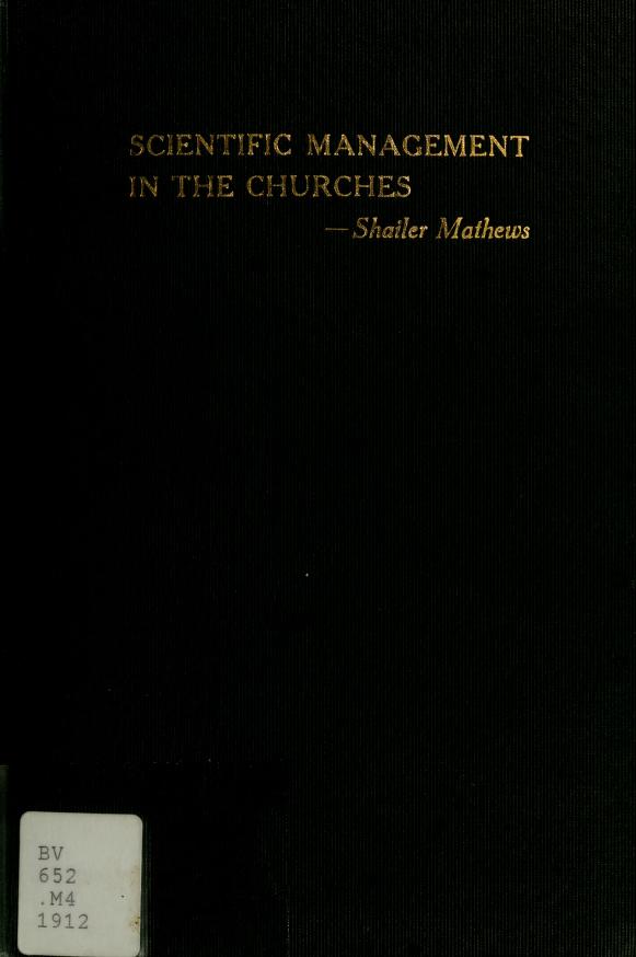 Scientific Management in the Churches